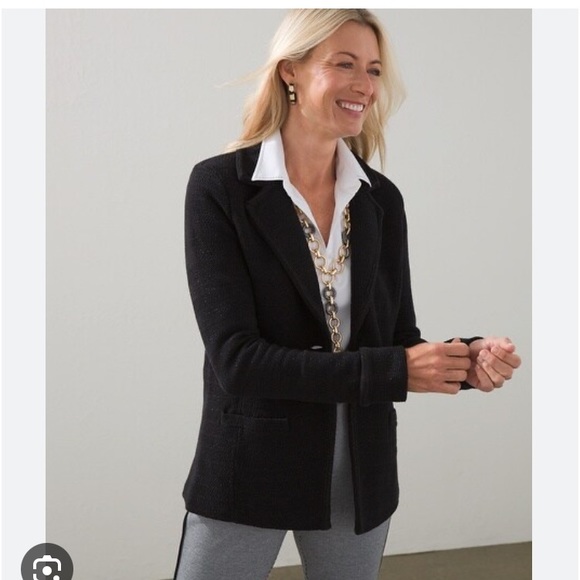 Chico’s Sparkle Cardigan Blazer - Picture 2 of 8